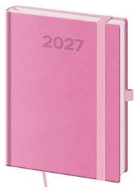 Týdenní diář 2027 B6 Print Pop růžový - autor neuvedený