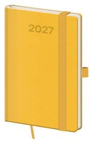 Kapesní diář 2027 A6 Print Pop žlutý - autor neuvedený 1