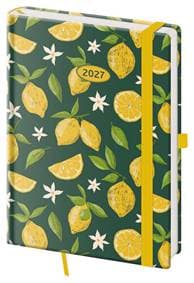 Týdenní diář 2027 A5 Vario Lemons s gumičkou - autor neuvedený 1