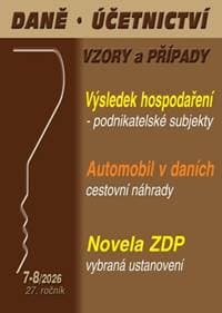 Daně, účetnictví, vzory a přípa 7-8/2026 - autor neuvedený