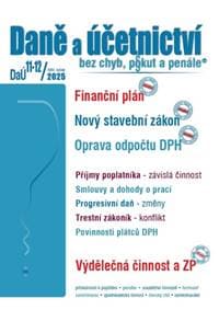 Daně a účetnictví bez chyb, pokut a penále 11-12/2025 - autor neuvedený 1