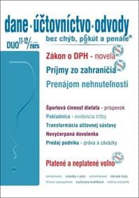 DUO 11-12/2025  – Dane, účtovníctvo, odvody bez chýb, pokút a penále - autor neuvedený 1