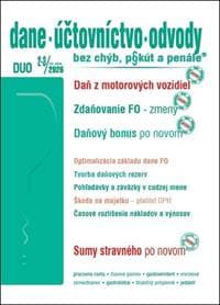 DUO Dane, účtovníctvo, odvody bez chýb, pokút a penále - autor neuvedený 1