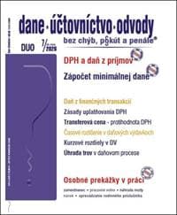 DUO 7/2026 DPH v zákone o dani z príjmov, Spôsob zápočtu minimálnej dane - autor neuvedený