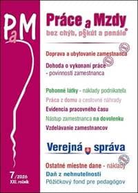 PAM 7/2026 Doprava zamestnanca, Pohonné látky - autor neuvedený 1