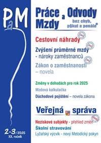 PaM 2-3/2025 Cestovní náhrady 2025 - autor neuvedený 1