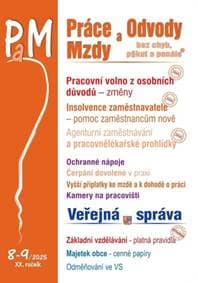 Práce a mzdy 8-9/2025 – Pracovní volno z osobních důvodů - autor neuvedený