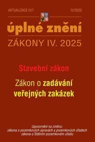 Aktualizace IV/1 2025 – Stavební zákon, o zadávání veřejných zakázek - autor neuvedený 1