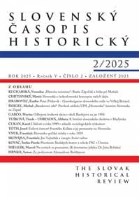 Slovenský časopis historický  2/2025 - Kolektív autorov 1