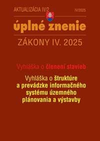 Aktualizácia IV/2 2025 – Stavebný zákon – územné plánovanie - autor neuvedený