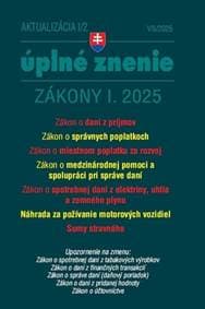 Aktualizácia I/2 2025 Daňové a účtovné zákony - autor neuvedený 1