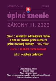 Aktualizácia III/1 2026 – Služby zamestnanosti a zamestnávanie - autor neuvedený