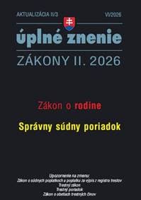 Aktualizácia II/3 2026 – Správny súdny poriadok - autor neuvedený