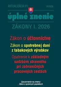 Aktualizácia I/1 2026 – daňové a účtovné zákony - autor neuvedený