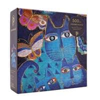 Blue Cats & Butterflies Puzzle 500pcs 1