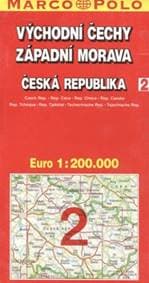 ČR 2 Východní Čechy, Západní Morava 1:200 000 - autor neuvedený 1