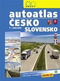 Autoatlas Česká republika Slovenská republika 1:240 000 - autor neuvedený