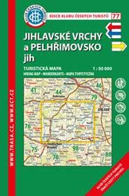 KČT 77 Jihlavské vrchy a Pelhřimovsko jih - autor neuvedený