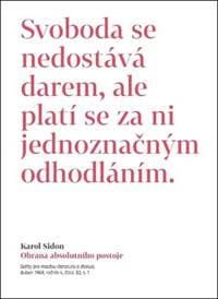Obrana absolutního postoje - Karol Sidon 1