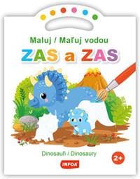 Maluj/Maľuj vodou ZAS a ZAS Dinosauři/Dinosaury - autor neuvedený