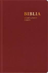 Biblia. Starý a Nový zákon, s mapami (bordová) - stredný formát - autor neuvedený 1