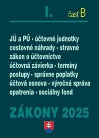 Zákony I B/2025 – účtovné zákony - autor neuvedený 1