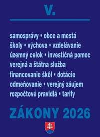 Zákony V/2026 – Štátna a verejná správa, školy a obce - autor neuvedený