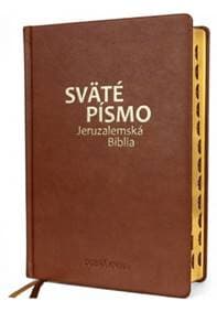 Sväté písmo - Jeruzalemská Biblia (veľký formát) hnedá obálka so zlatorezom - autor neuvedený