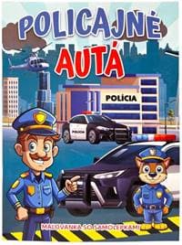 Policajné autá maľovánka so samolepkami - FONI-BOOK 1