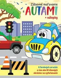 Zábavné maľovanie s autami + nálepky a farbičky - autor neuvedený 1