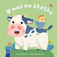 První knížka a dřevěné puzzle U nás na statku - autor neuvedený