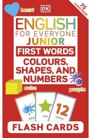 English for Everyone Junior First Words Colours, Shapes, and Numbers Flash Cards - autor neuvedený 1