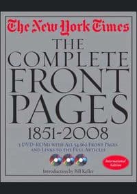 New York Times 1851-2009 front pages - autor neuvedený