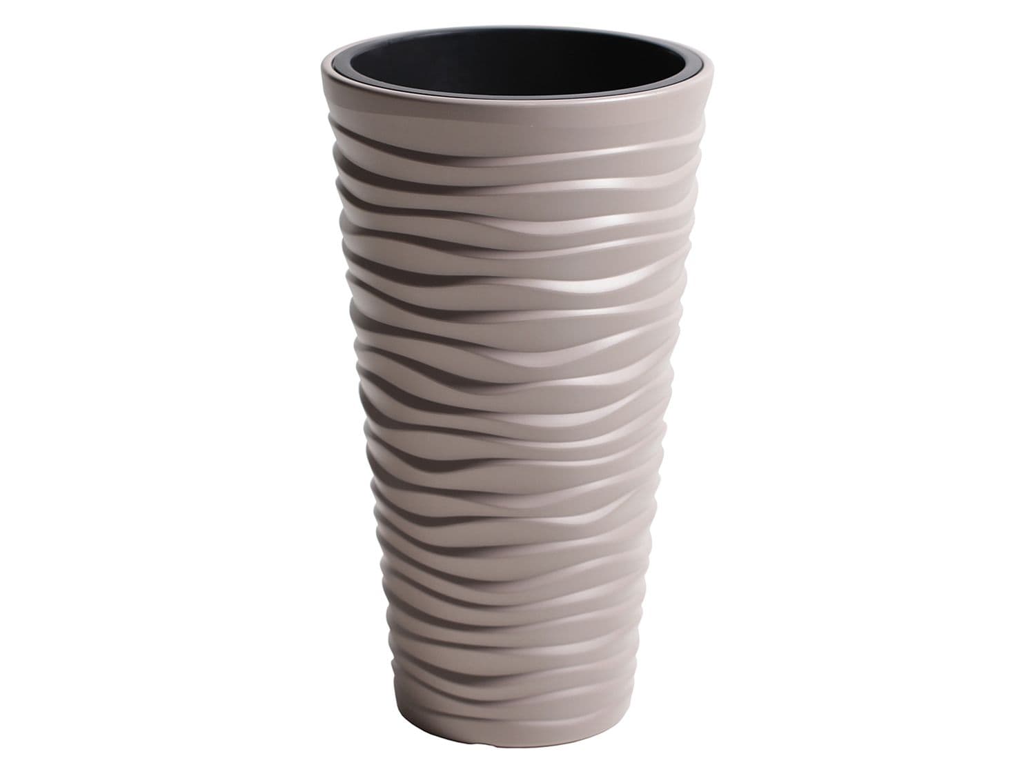 Prosperplast Kvetináč s vyberateľnou vložkou Sand Slim (30 x 52 x 30 cm (Š x V x H), kávová)