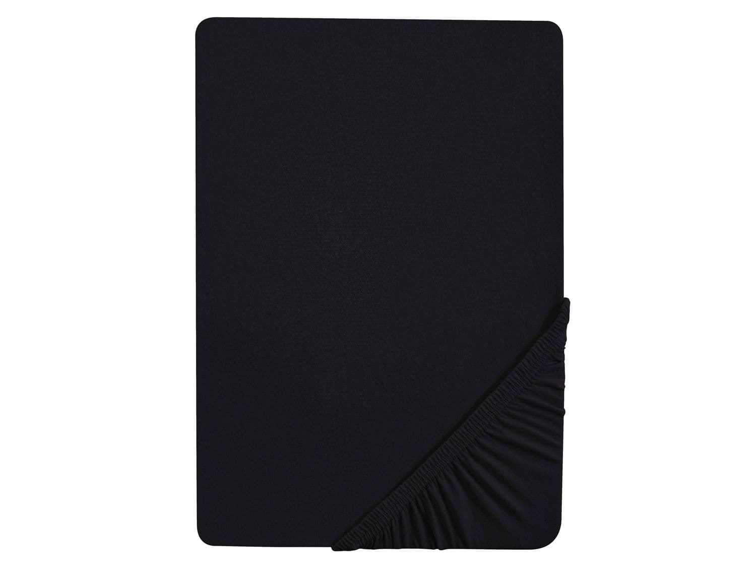 Biberna Napínacia džersejová plachta (čierna, 90 – 100 x 200 cm) 1