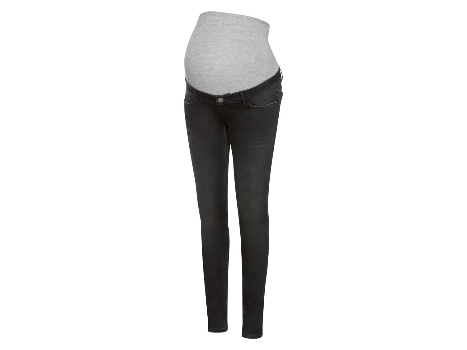 esmara® Dámske tehotenské rifle „Super Skinny Fit“ (44, čierna)