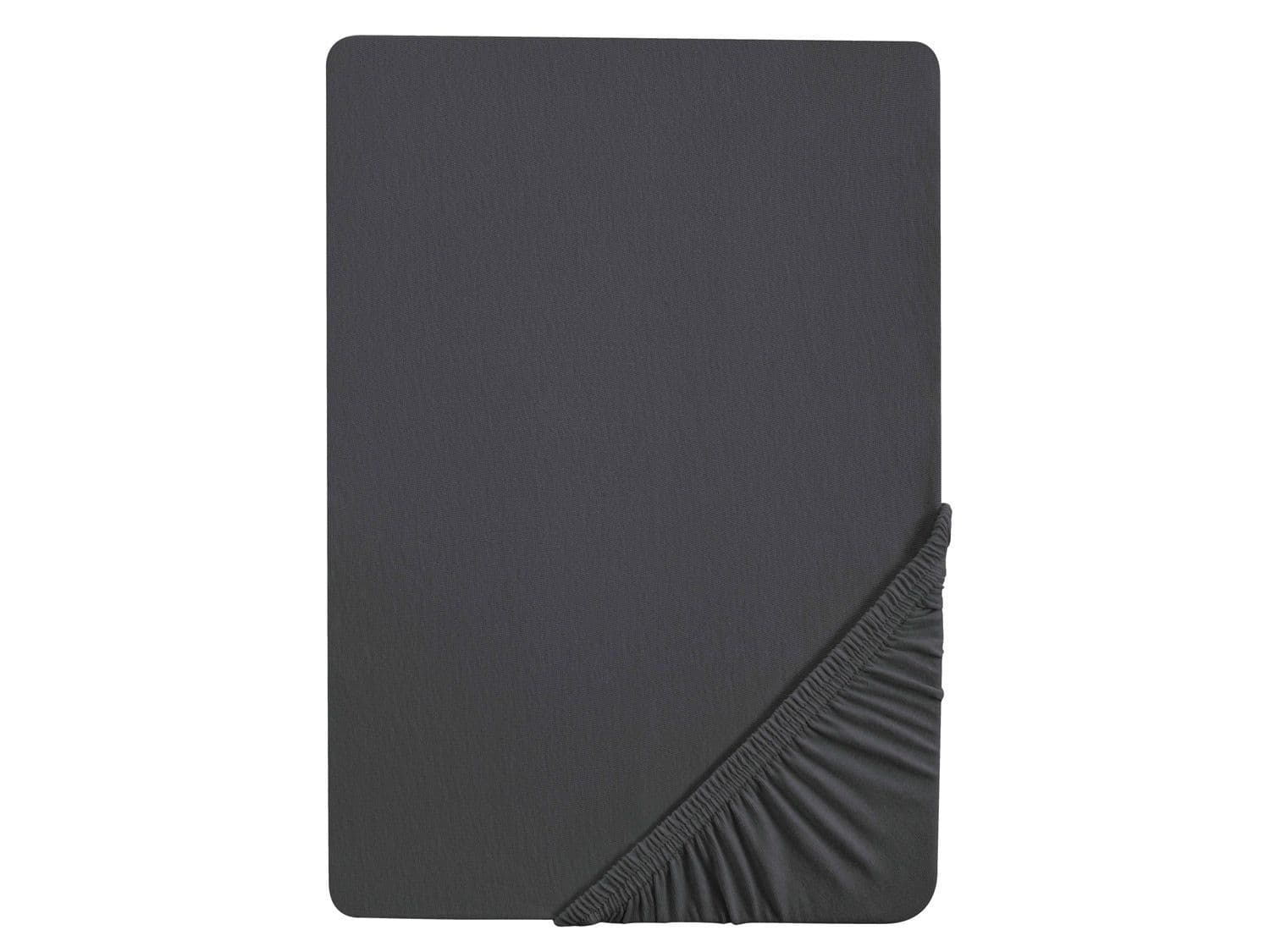Biberna Napínacia džersejová plachta (titánová, 90 – 100 x 200 cm) 1