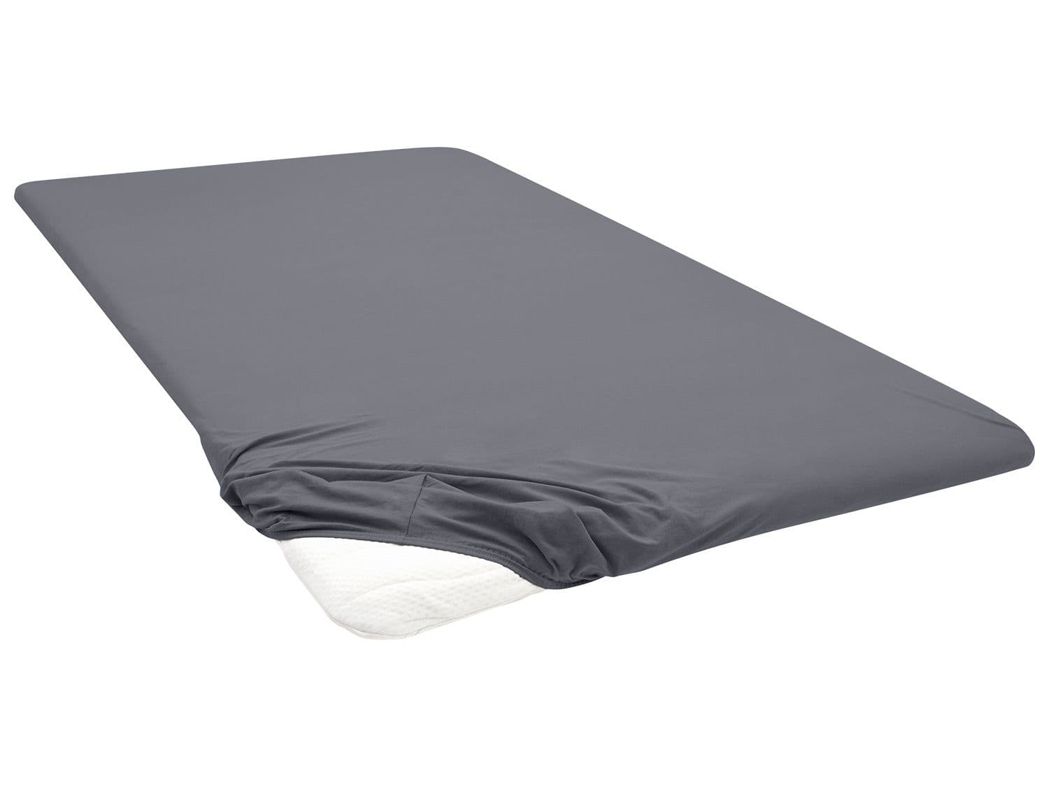 Biberna Napínacia plachta na vrchný matrac (antracitová, 180 – 200 x 200 cm) 1
