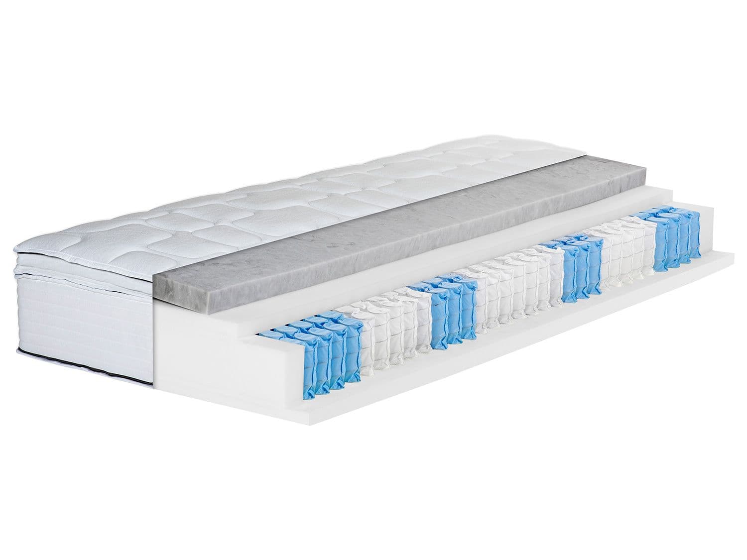 BeCo 7-zónový matrac boxspring Royal Flex KS s odnímateľným vrchným matracom z komfortnej peny (H4, 100 x 200 cm)