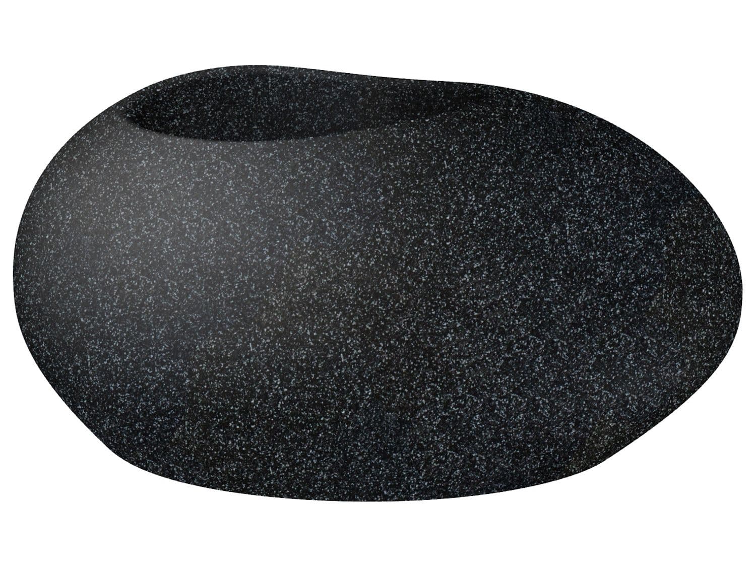 Scheurich Kvetináč Flow (kamenistá čierna, Ø 73 cm x 35 cm)
