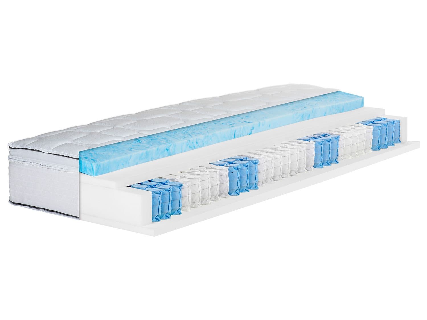 BeCo 7-zónový matrac boxspring Royal Flex KS s odnímateľným vrchným matracom z gélovej peny (H4, 90 x 200 cm)