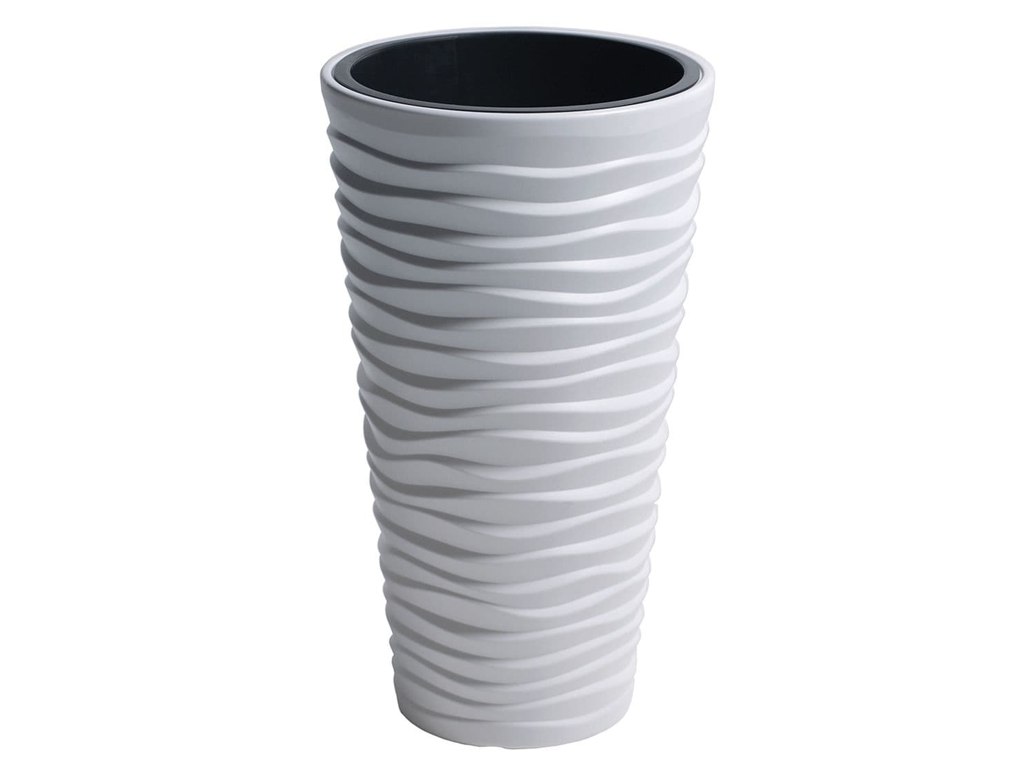 Prosperplast Kvetináč s vyberateľnou vložkou Sand Slim (35 x 62 x 35 cm (Š x V x H), biela) 1