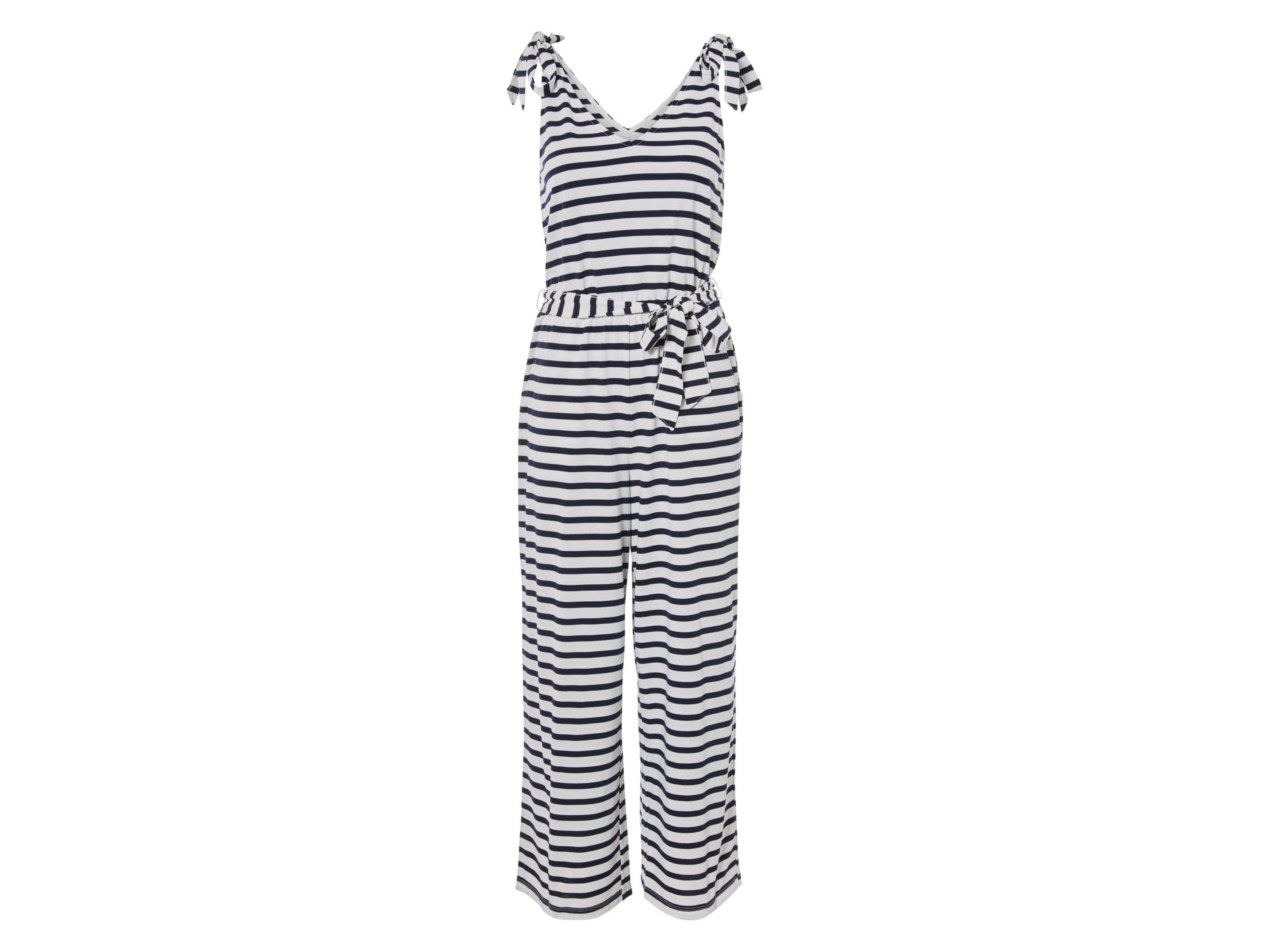 esmara® Dámsky overal (biela/navy modrá, M (40/42))