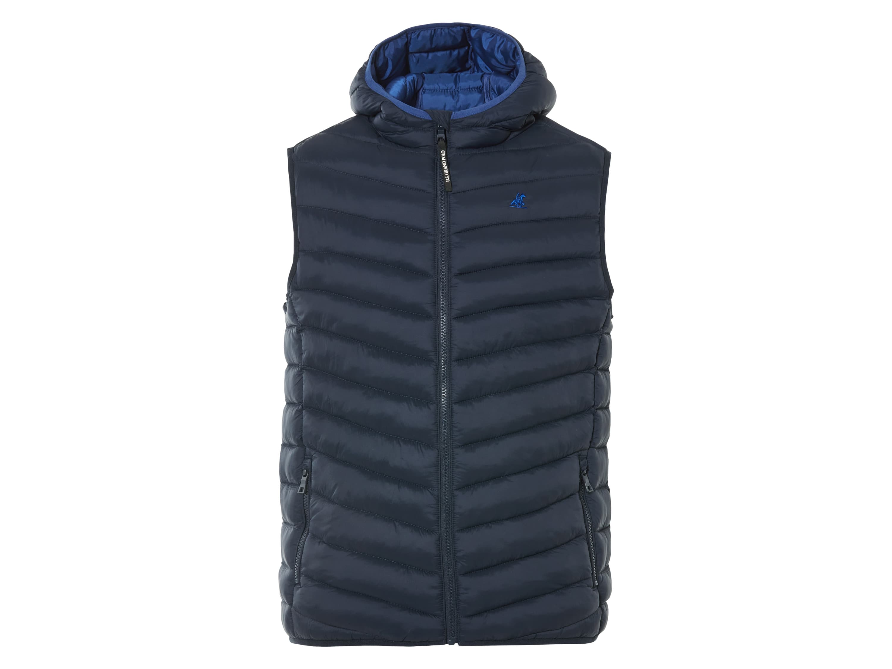 LIVERGY® Pánska prešívaná vesta (navy modrá, M (48/50)) 1