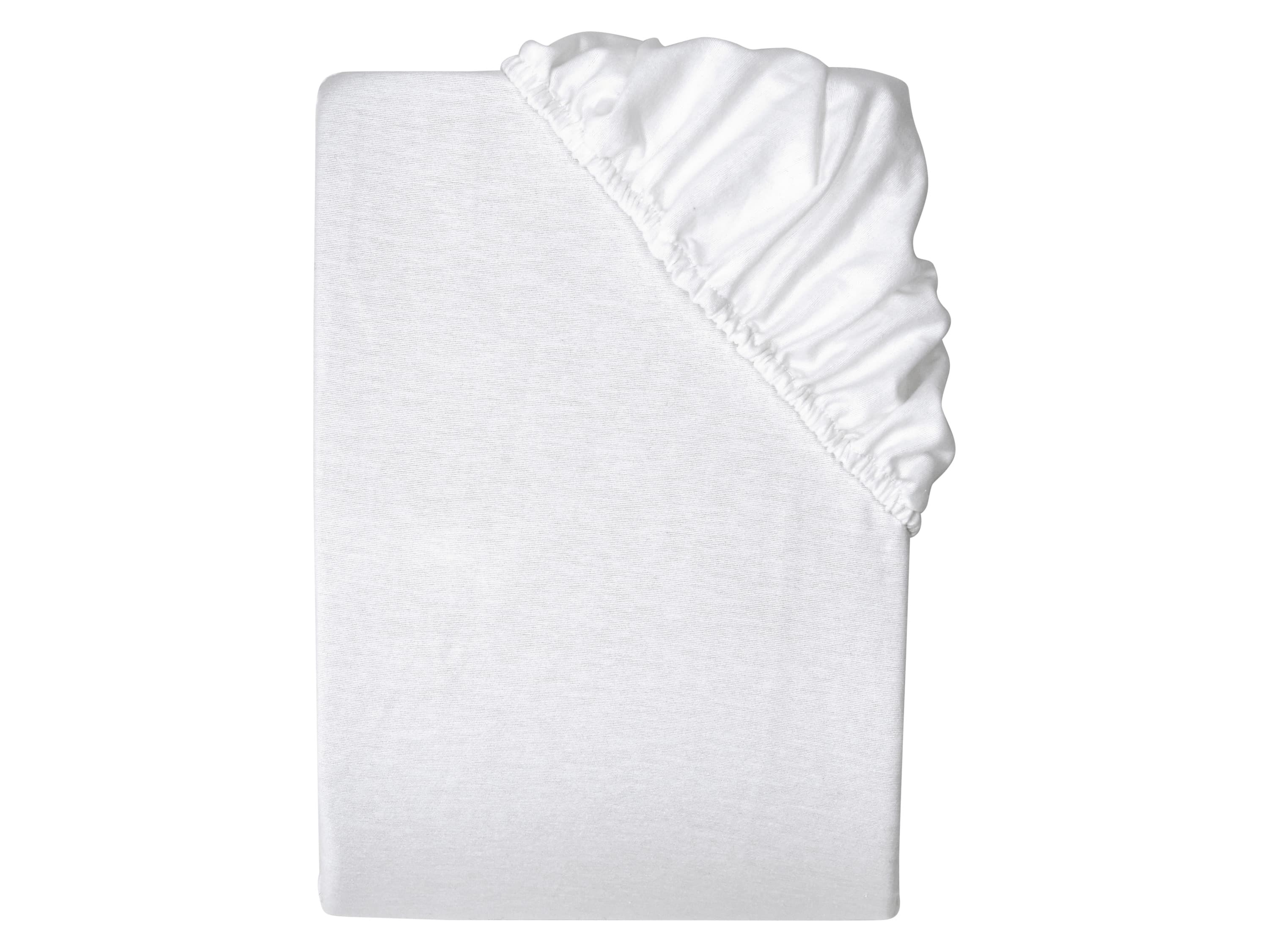 LIVARNO home Napínacia plachta z jemného flanelu, 90 – 100 x 200 cm (biela)