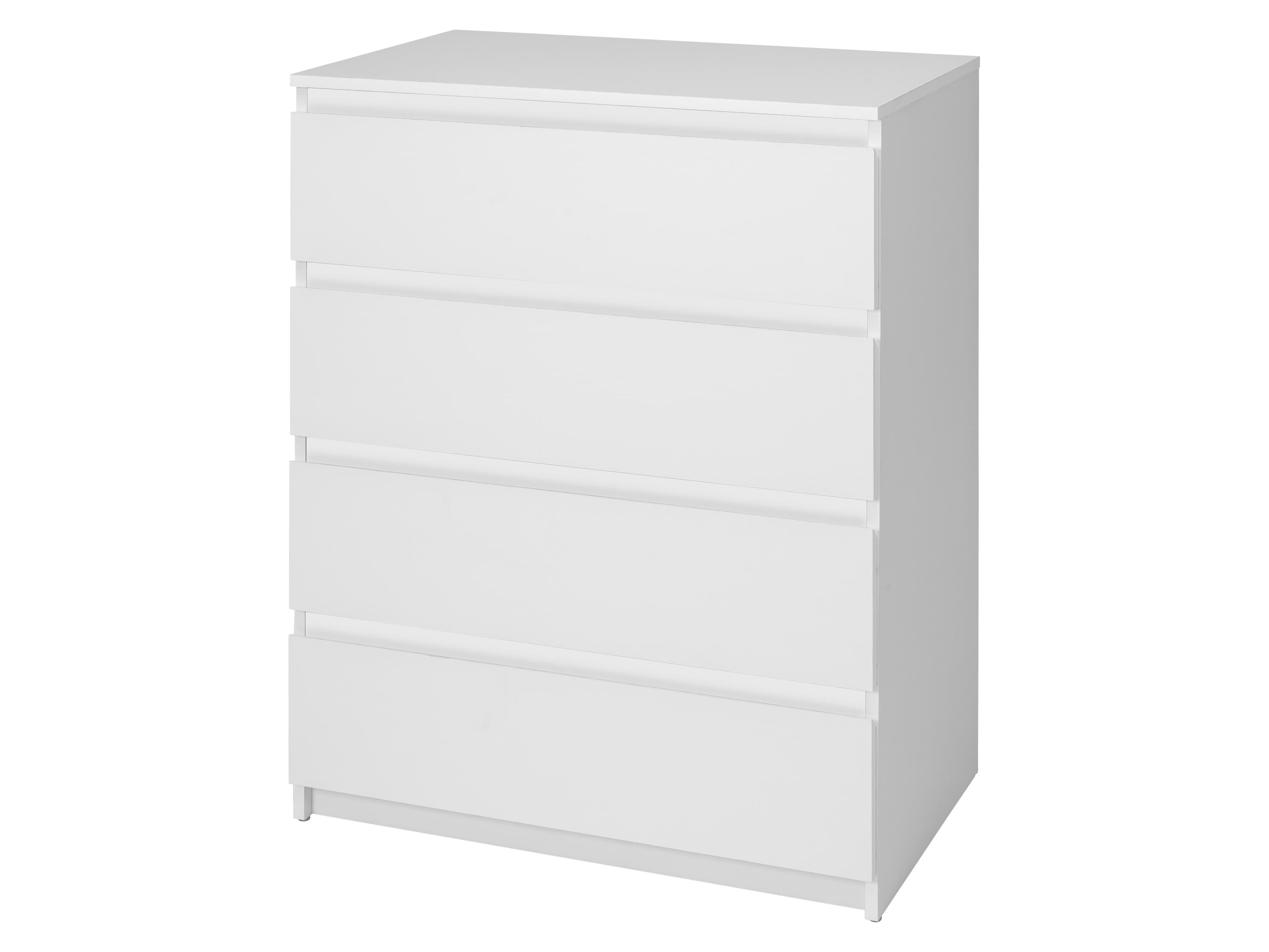 LIVARNO® Komoda Genf so 4 zásuvkami, biela