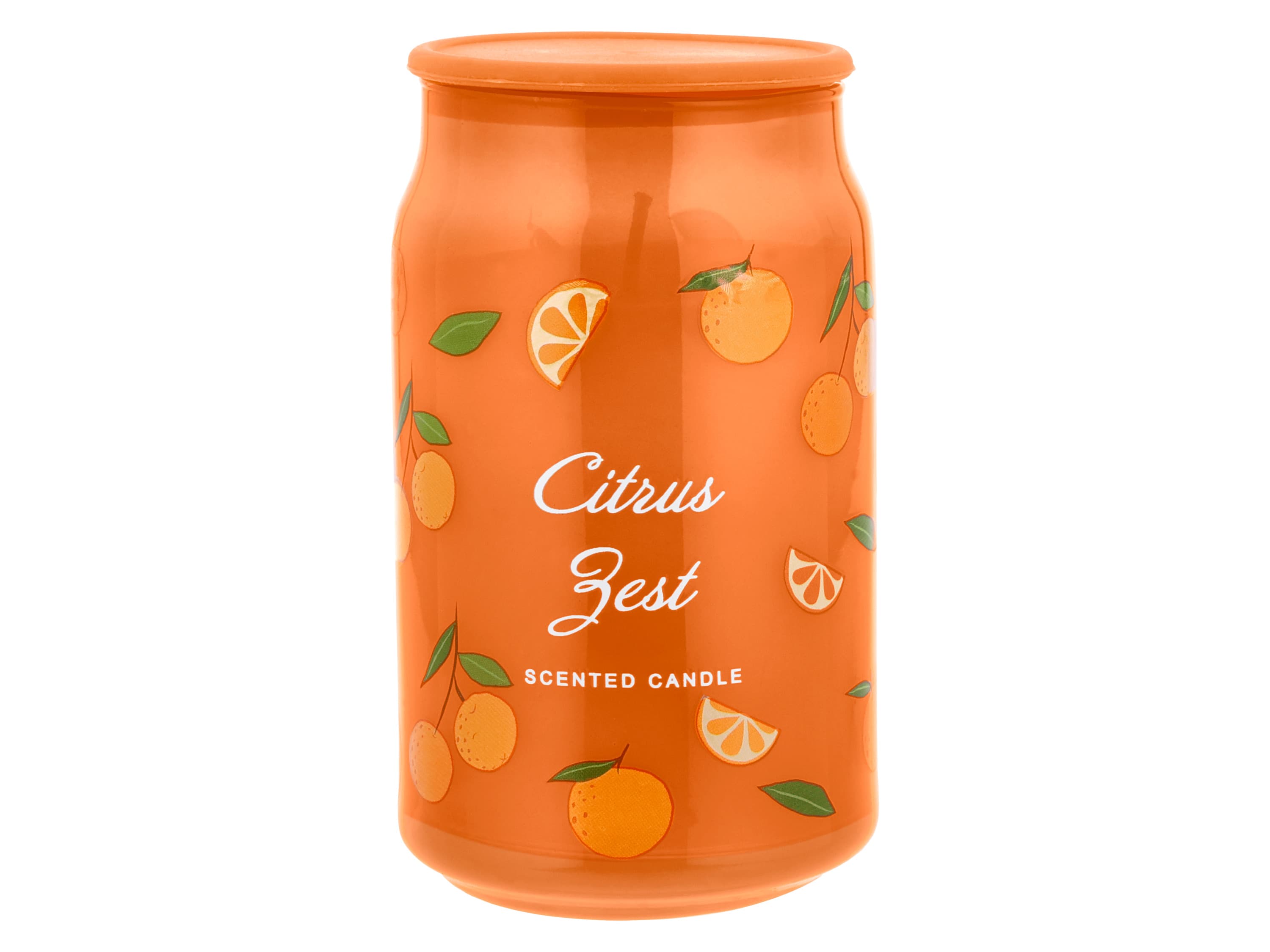 LIVARNO® Vonná sviečka v skle (oranžová) 1