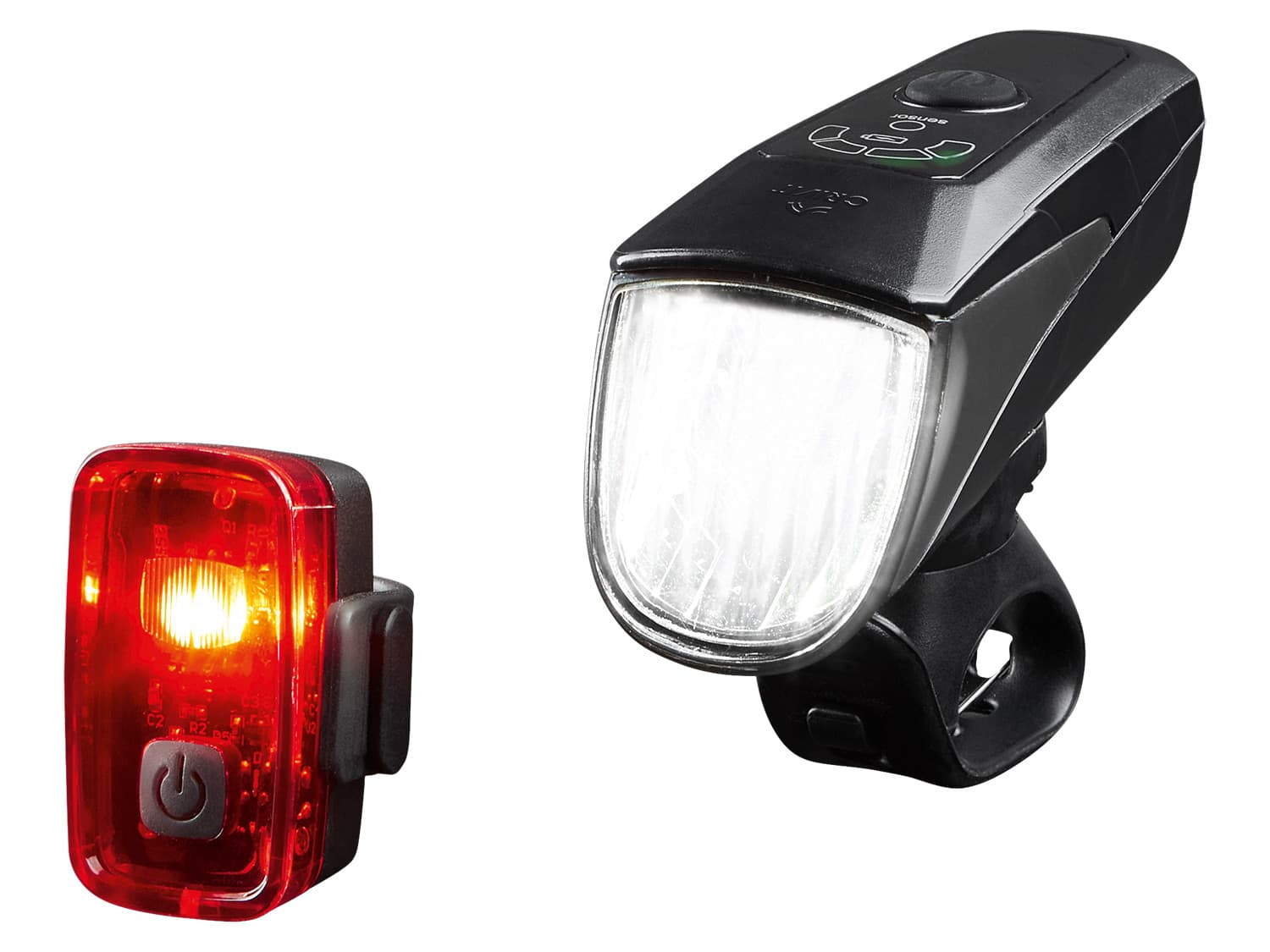 CRIVIT Súprava LED svetiel na bicykel 1