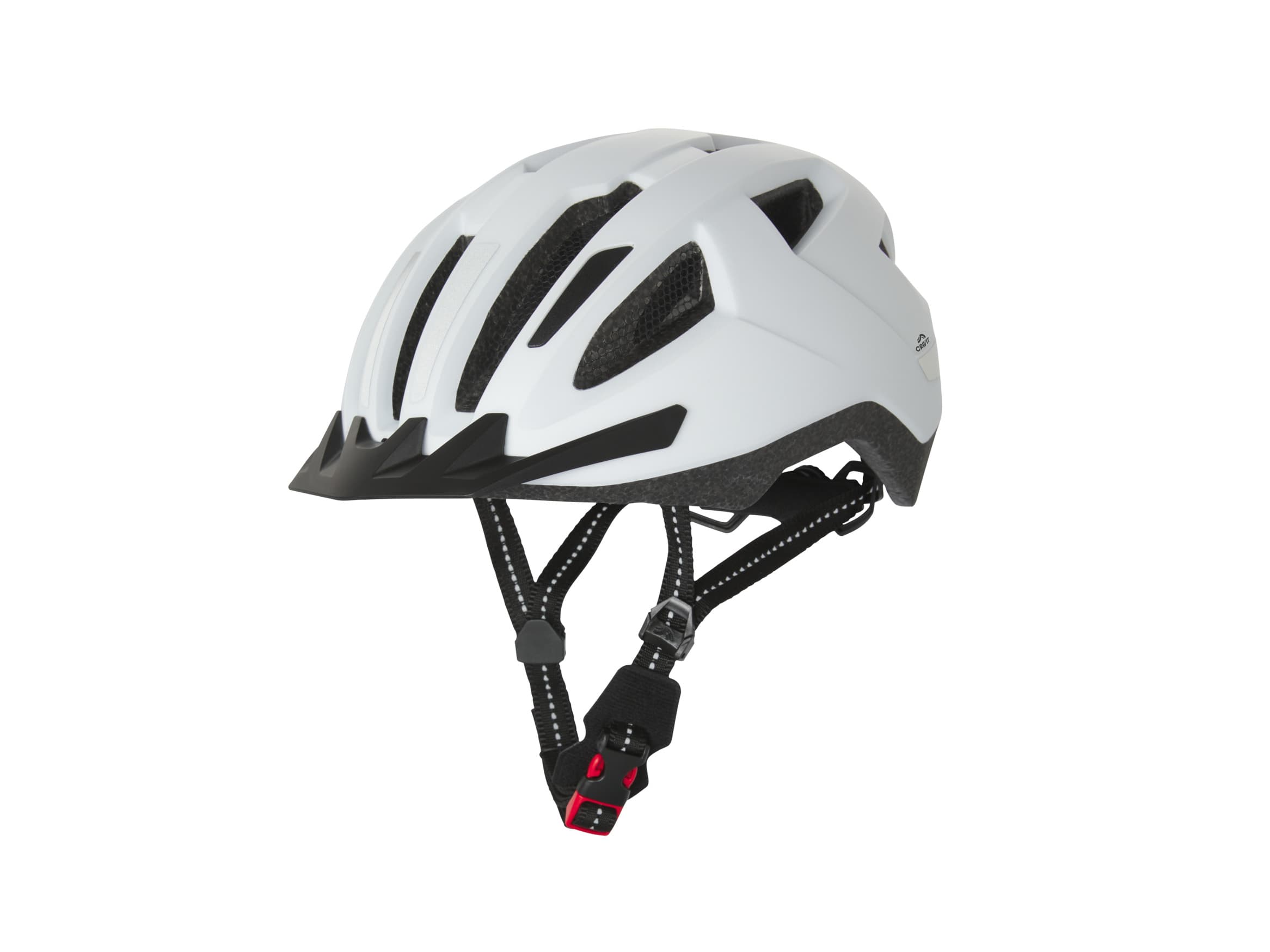 CRIVIT Dámska/pánska cyklistická prilba so zadným svetlom (biela, S/M) 1