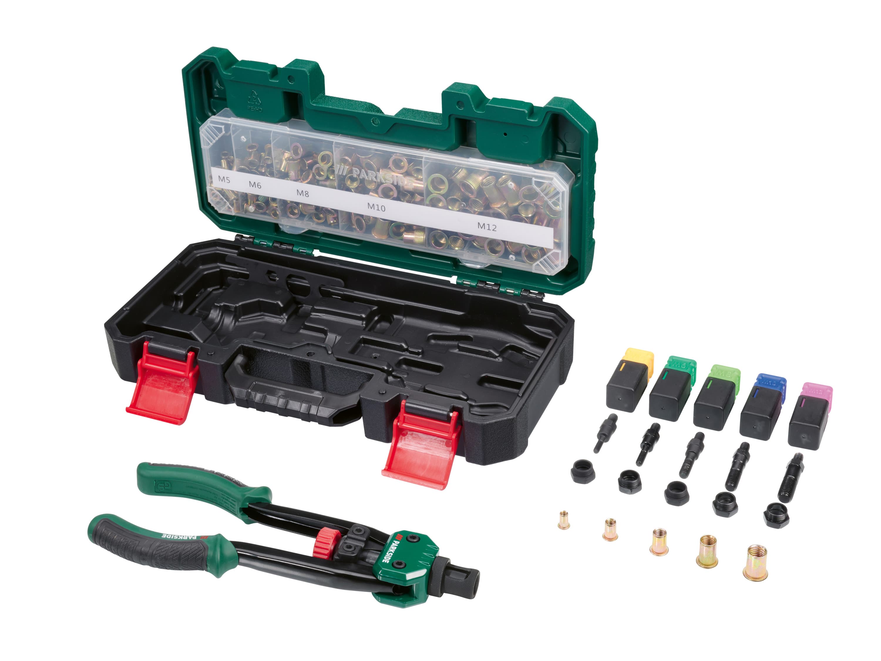 PARKSIDE® Kliešte na nitovacie matice s príslušenstvom 1